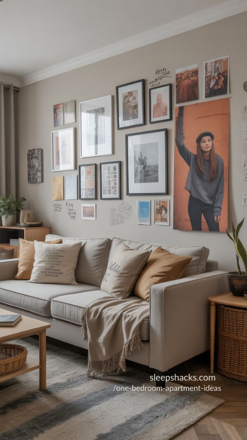 Decorate One Bedroom Apartments with Art and Personal Touches – Cozy and Stylish Ideas