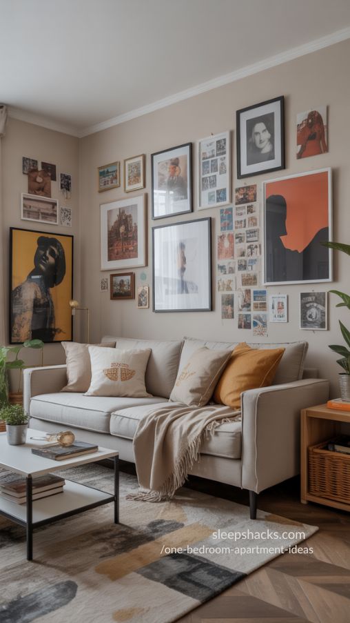 Decorate One Bedroom Apartments with Art and Personal Touches – Cozy and Stylish Ideas