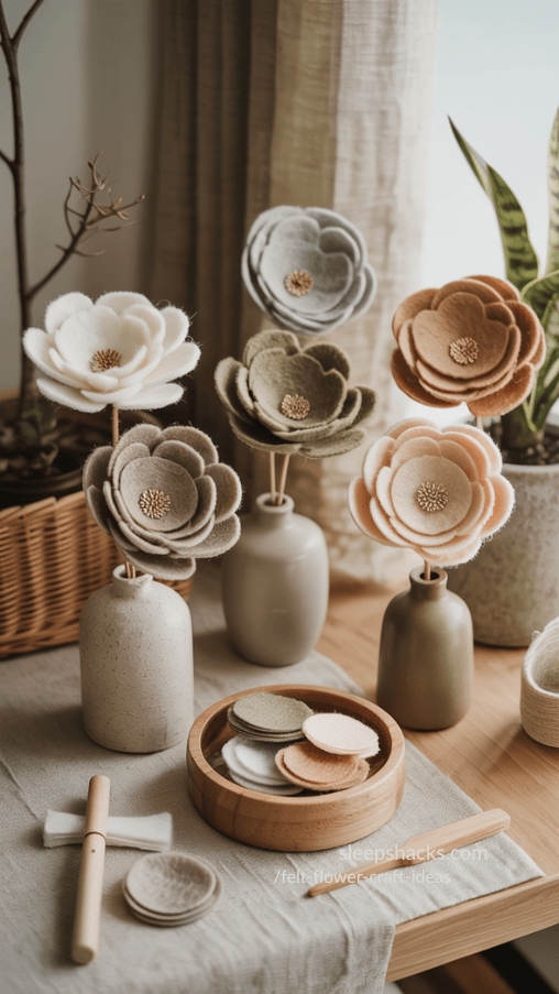 Eco-Friendly Felt Flower Craft Ideas for Sustainable Home Decor