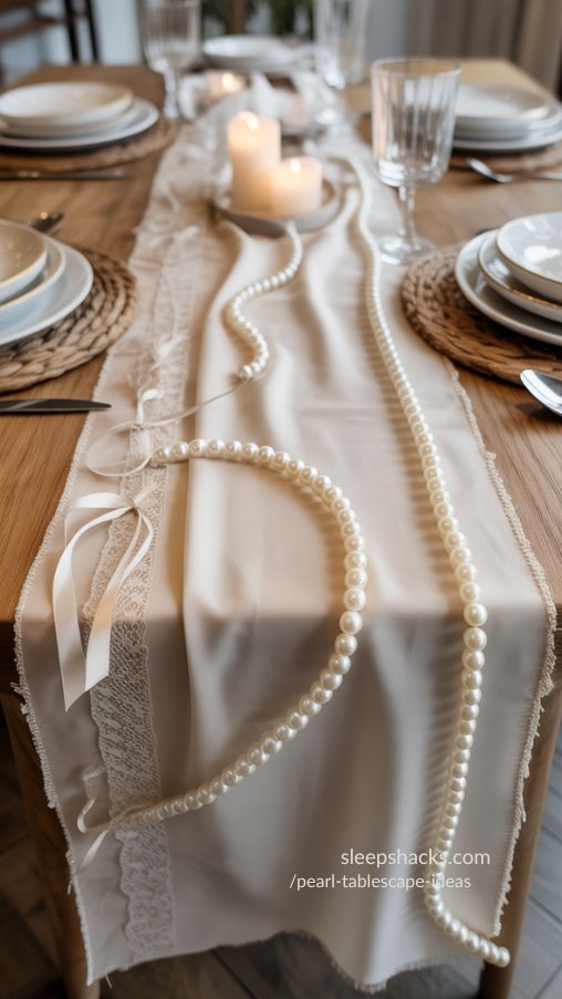 Elegant DIY Pearl Table Runners for Timeless Tablescapes