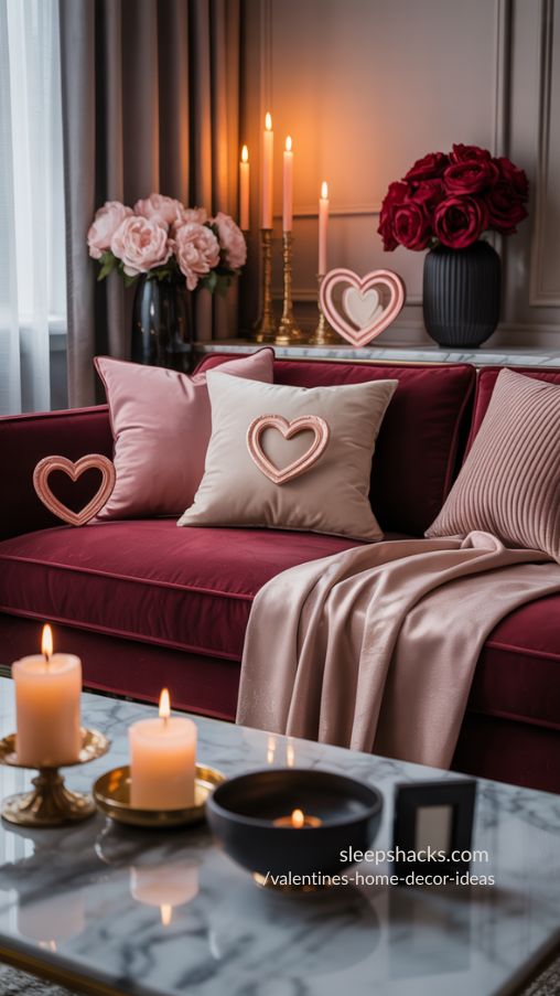 Elegant Valentine’s Day Home Decor Color Scheme Ideas
