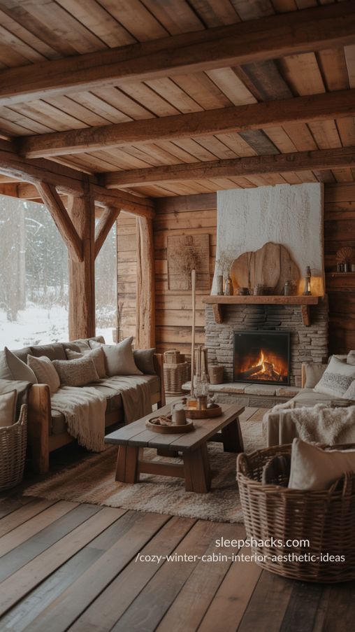Embrace Natural Materials for a Cozy Cabin Feel