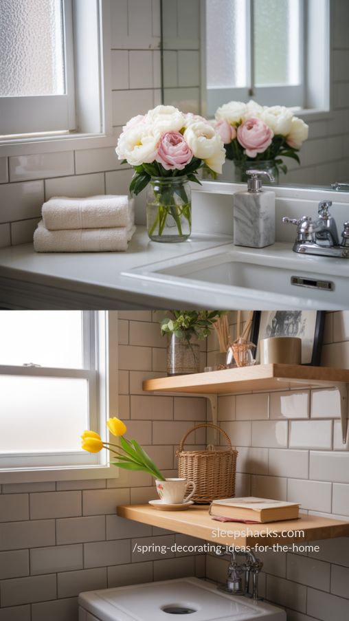 Fresh Florals in Unexpected Spaces – Simple Spring Decor Ideas