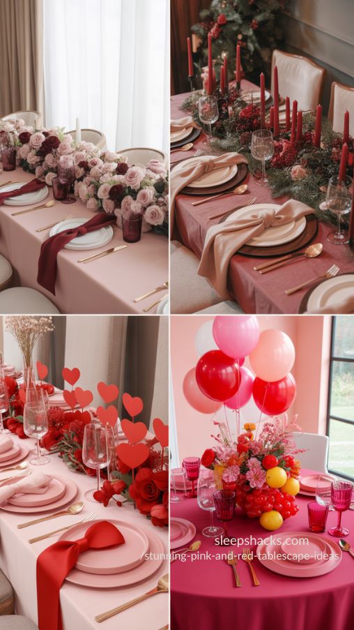 Guide to Choosing Pink and Red Shades for Perfect Tablescapes
