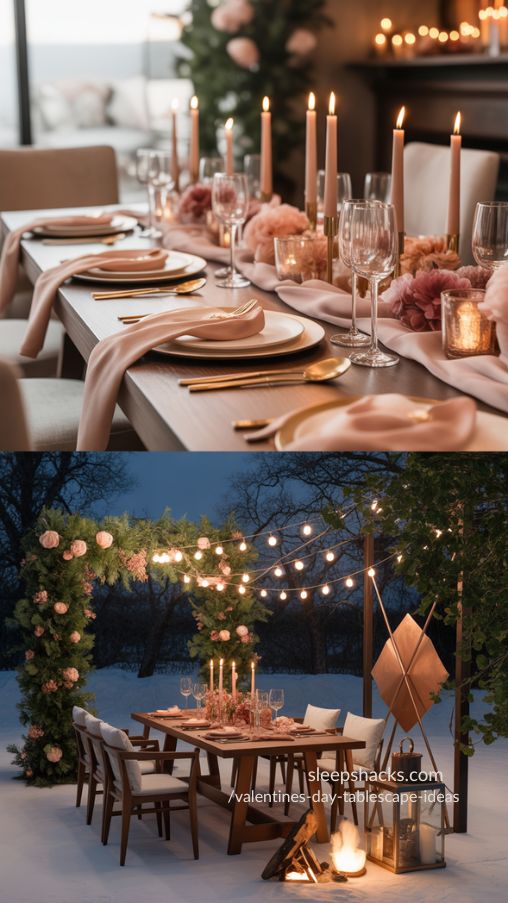 Indoor and Outdoor Valentine’s Day Tablescape Ideas for Romance and Intimacy