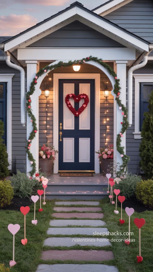 Outdoor & Entryway Valentine’s Day Decoration Ideas