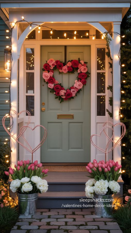 Outdoor & Entryway Valentine’s Day Decoration Ideas