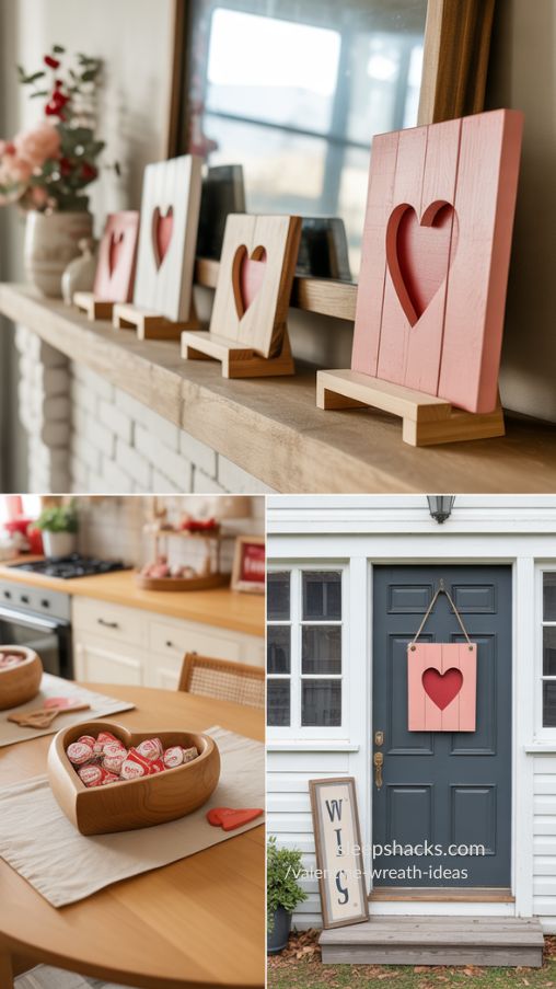 Popular Styles of Wooden Valentine Decorations for Every Home (2)