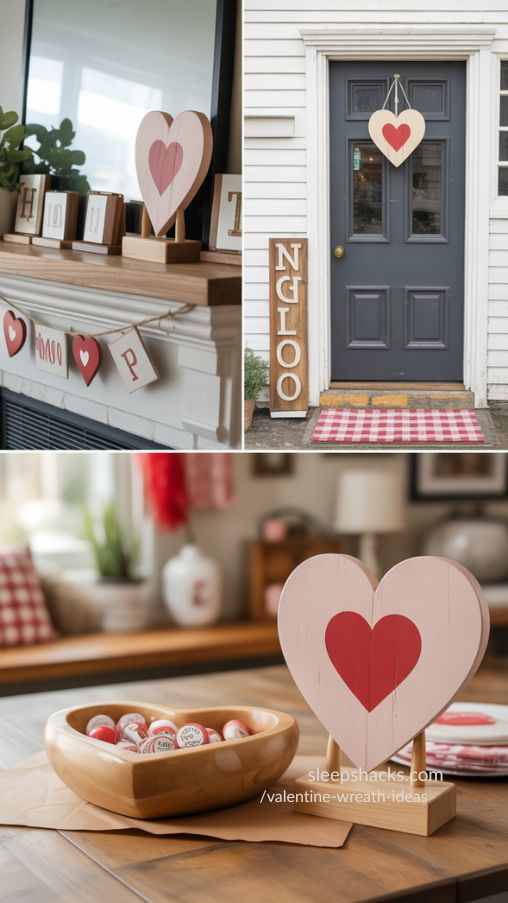 Popular Styles of Wooden Valentine Decorations for Every Home (2)
