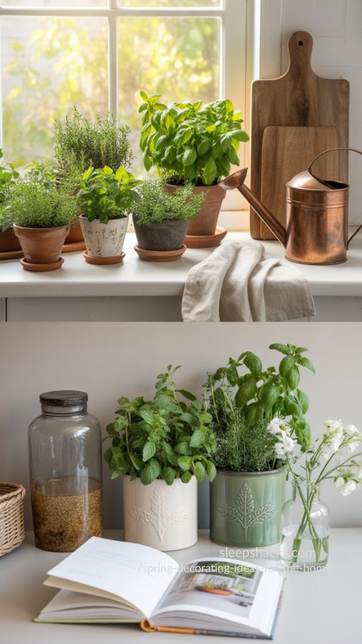 Potted Herbs Indoors for Scent and Style – Fresh Spring Kitchen Decor