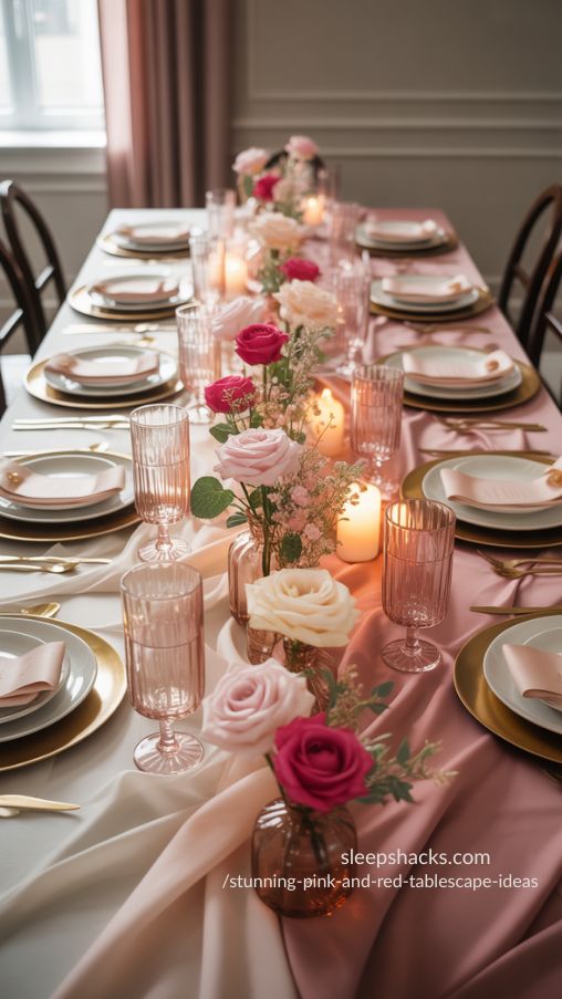 Romantic Color Palettes for Valentine’s Day Tablescape Ideas