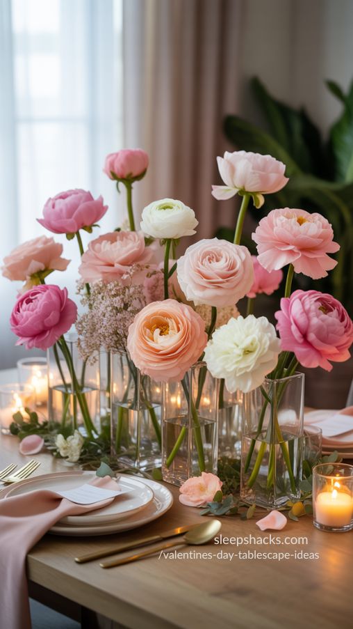Romantic Valentine’s Day Flower Arrangements for a Stunning Tablescape