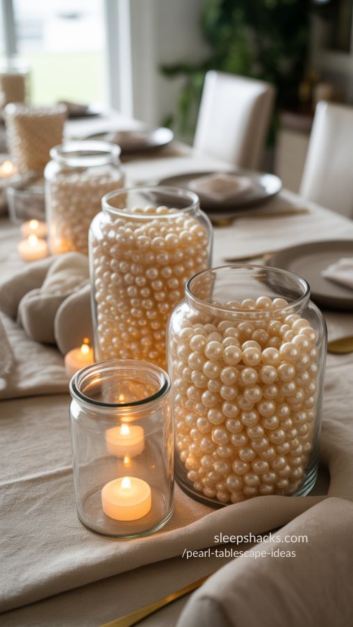 Simple DIY Pearl Centerpieces for Elegant Tablescapes