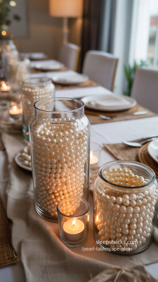 Simple DIY Pearl Centerpieces for Elegant Tablescapes