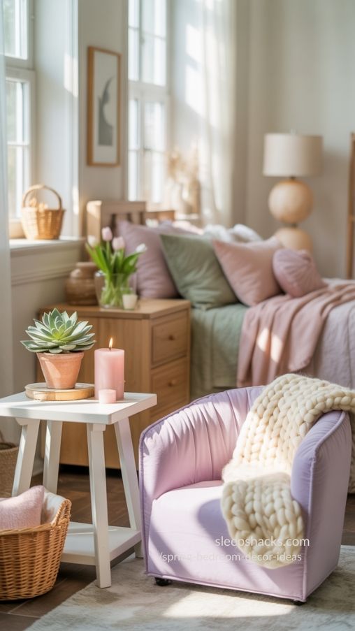 Spring Bedroom Cozy Reading Corner Ideas