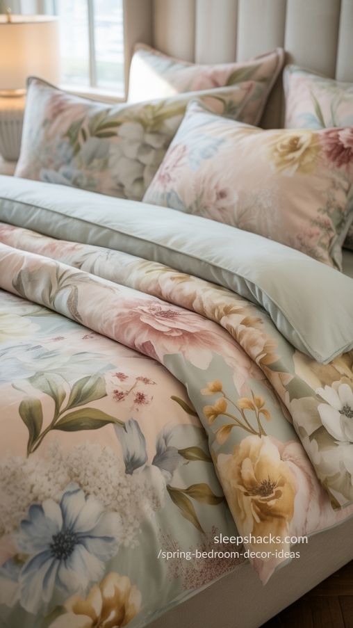 Spring Bedroom Decor Ideas with Botanical Wall Art (1)