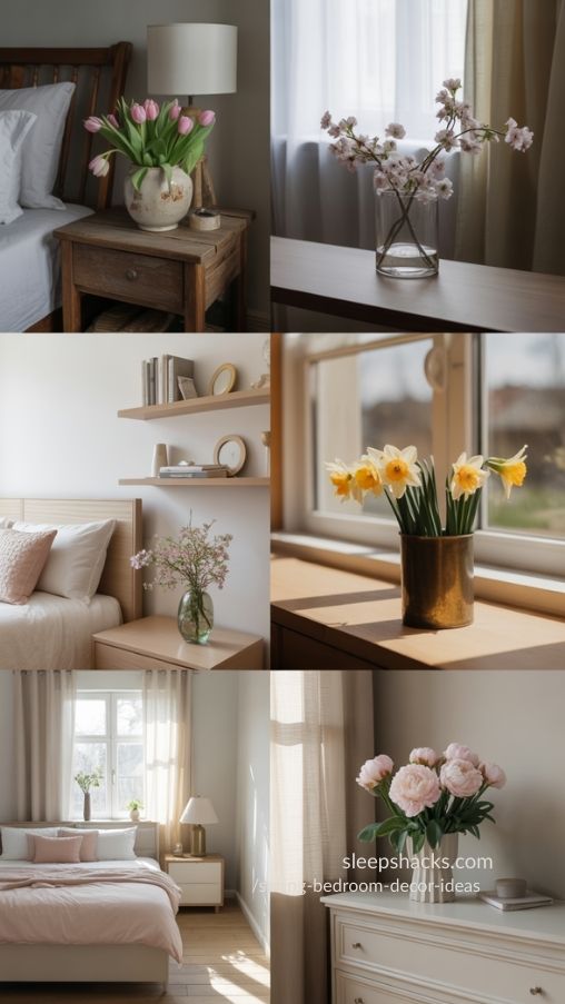 Spring Bedroom Decor Ideas with Fresh Flowers