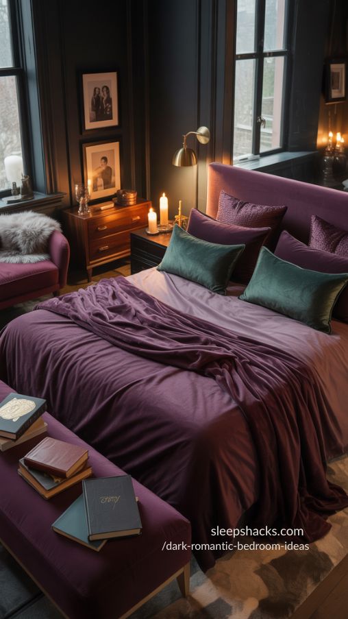 Styling a Dark Romantic Bedroom for Couples – Cozy, Intimate, and Functional