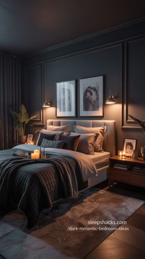 Styling a Dark Romantic Bedroom for Couples – Cozy, Intimate, and Functional