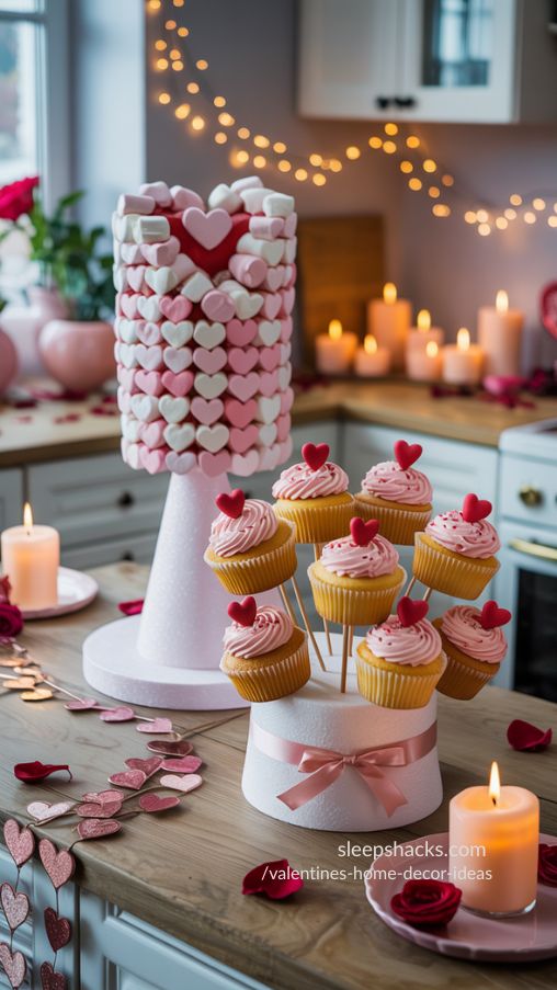 Sweet DIY Dessert & Centerpiece Displays for Valentine’s Day