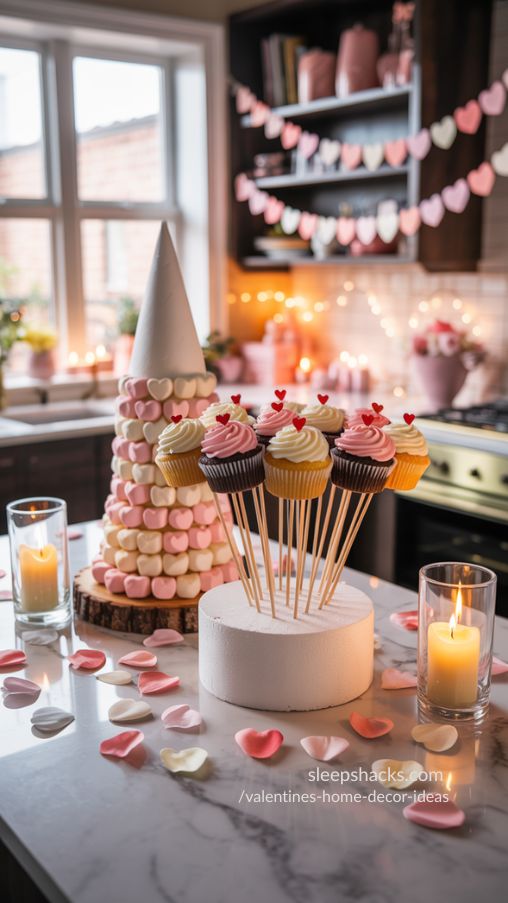 Sweet DIY Dessert & Centerpiece Displays for Valentine’s Day