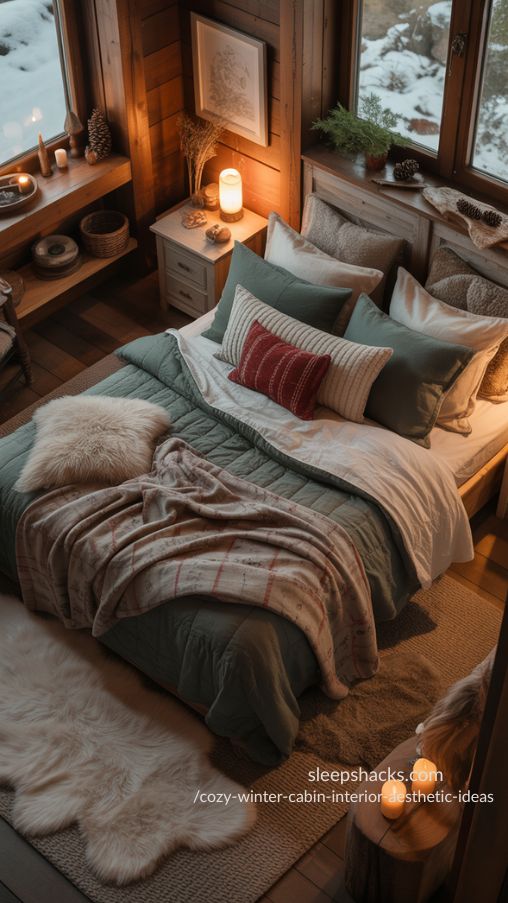 Warm and Cozy Winter Cabin Bedroom Ideas