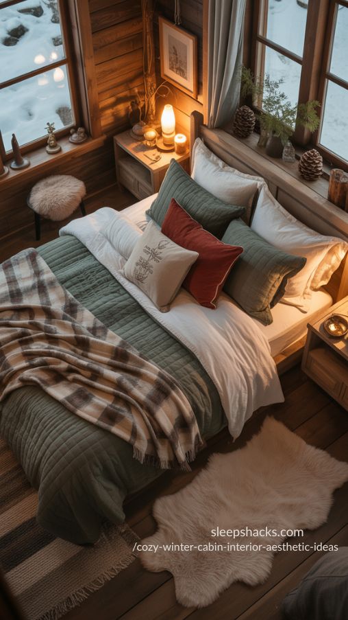 Warm and Cozy Winter Cabin Bedroom Ideas