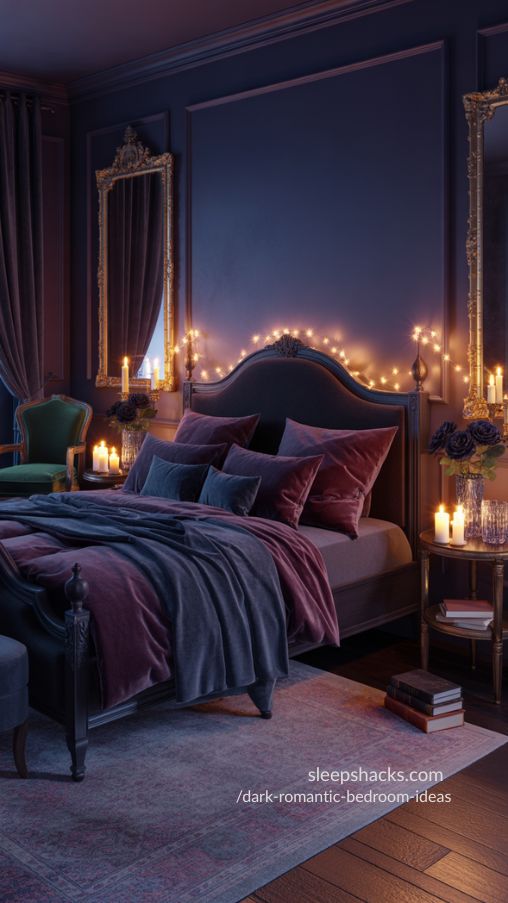 Why a Dark Romantic Bedroom Feels So Special – Cozy, Moody, and Luxurious