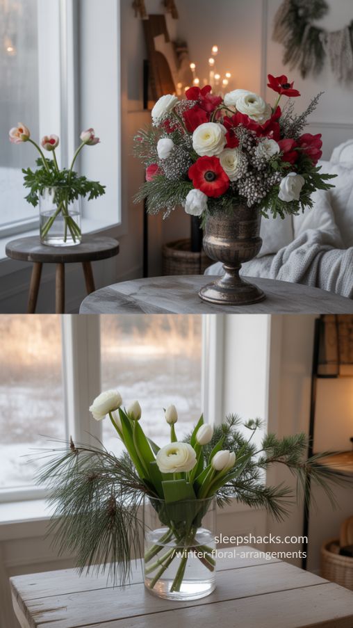 Winter Floral Arrangement Styles: Minimalist, Dramatic, & Foraged