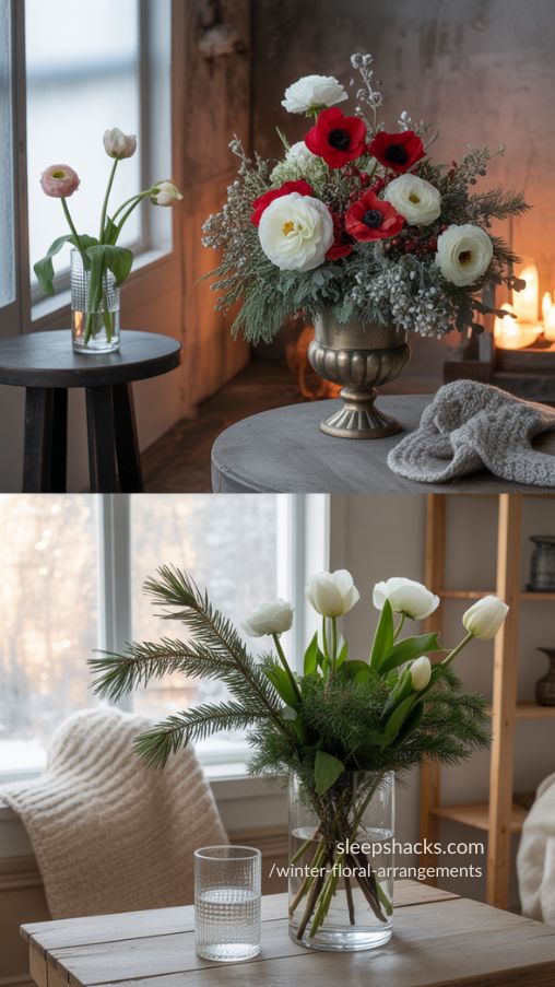 Winter Floral Arrangement Styles: Minimalist, Dramatic, & Foraged