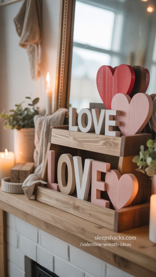 Wooden Valentine Decorations