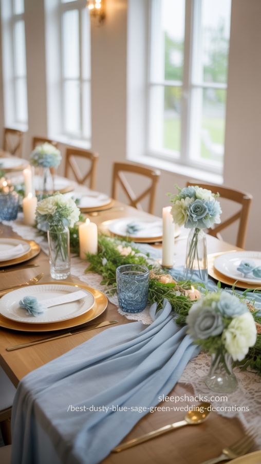 best-dusty-blue-sage-green-wedding-decorations