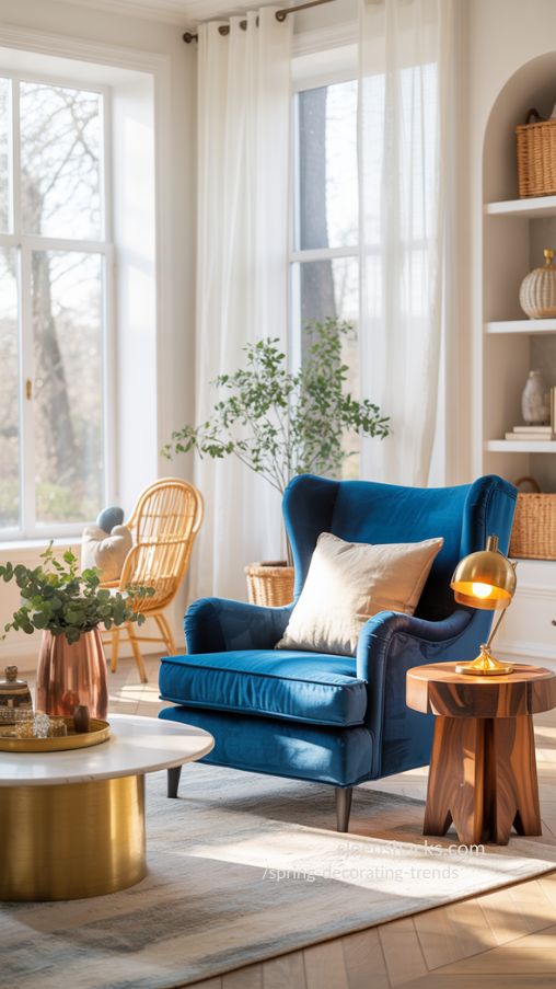 Bold Jewel-Toned Accents for Spring Decorating