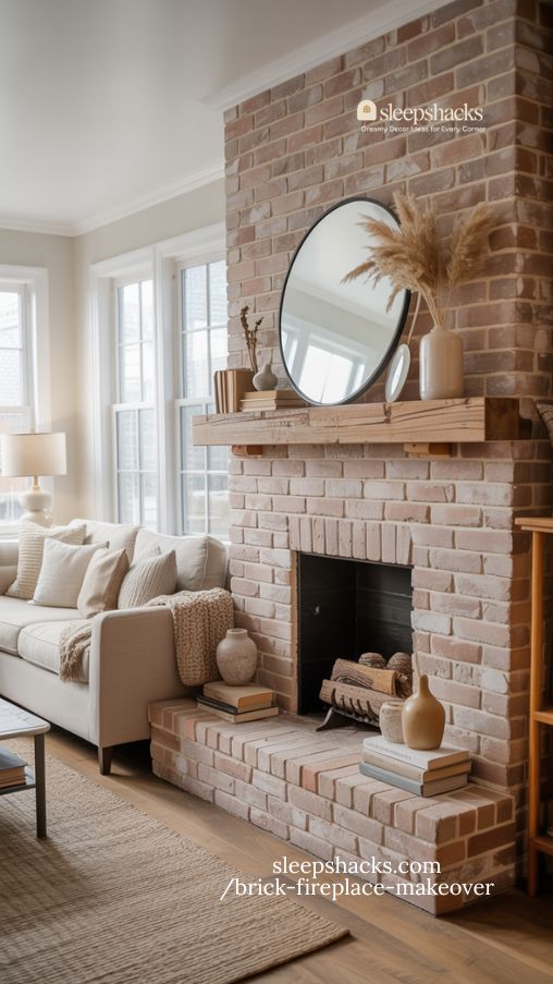 brick-fireplace-makeover