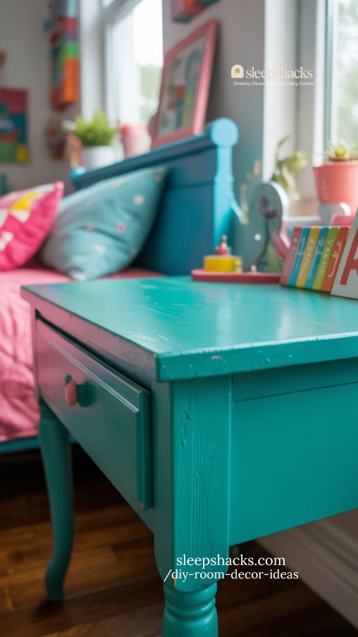 Colorful Upcycled Furniture