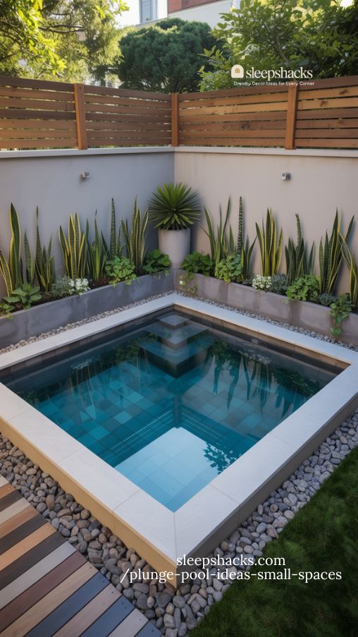 Corner Plunge Pool Designs for Small Backyards