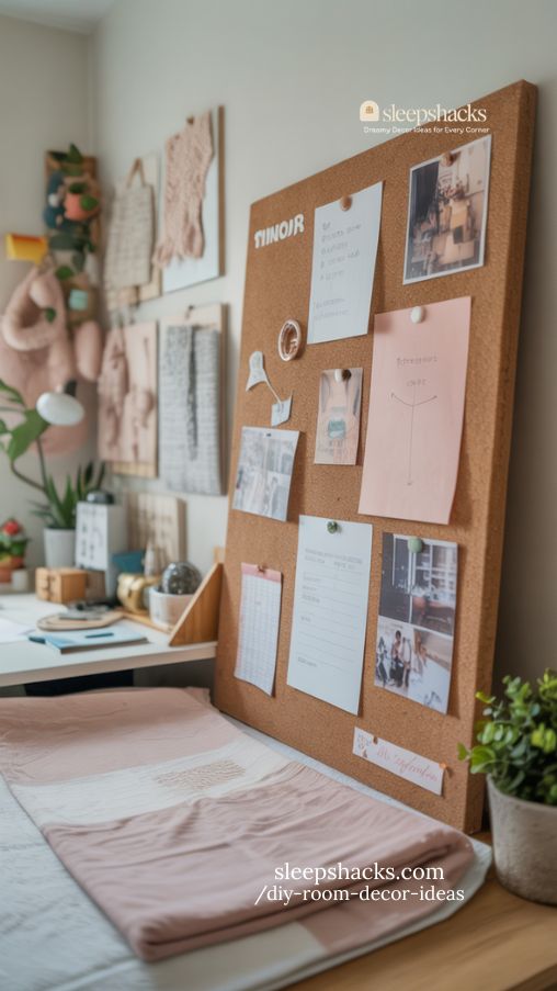 DIY Pinboard Organizer