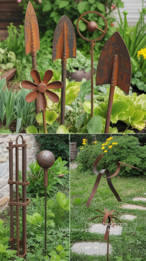 DIY Rustic Metal Garden Projects Transform Scrap Metal Into Art