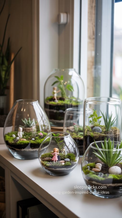 DIY Terrarium Gardens – Indoor Spring Greenery Ideas