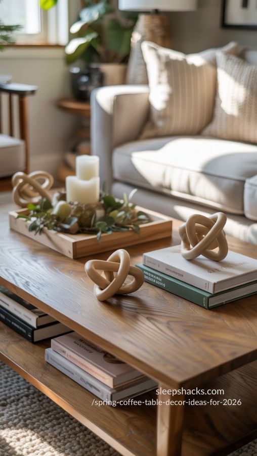 Decorative Wooden Knots for Spring Coffee Table Styling