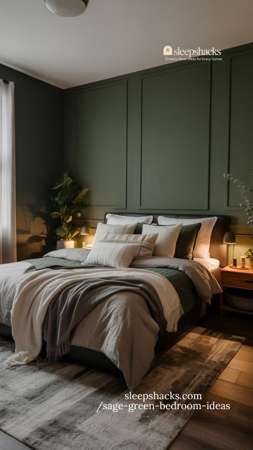Deep Sage Green for Cozy Retreats