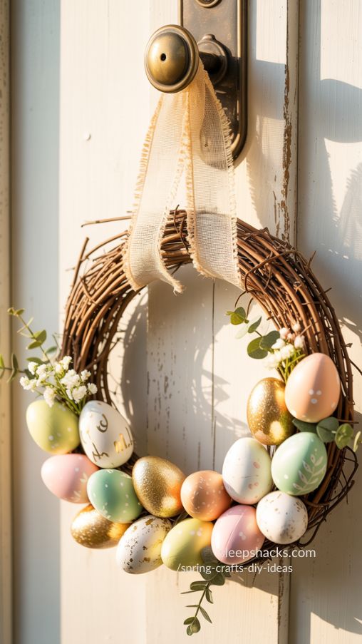 Easter Egg Wreath DIY Spring Home Decor