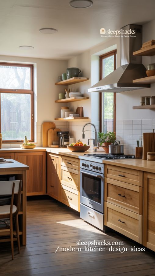 Eco-Friendly Modern Kitchen with Sustainable Design