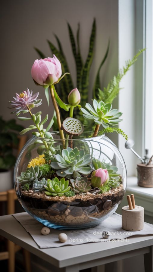 Fishbowl Garden Arrangements
