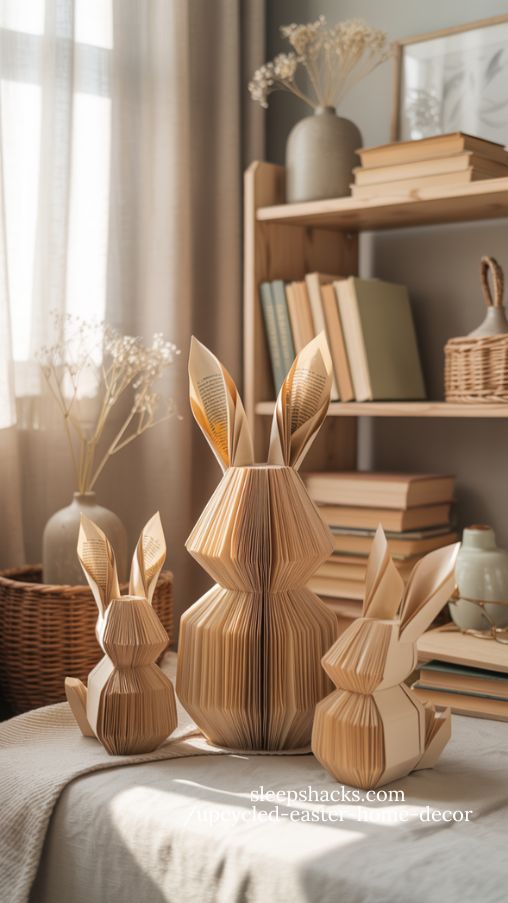 Create a large, high-resolution photorealistic interior scene featuring eggshell mini planters styled as a delicate Easter centerpiece on a rustic kitchen table. Soft morning sunlight streams through a nearby window, creating gentle highlights and natural shadows across the surface. Clean white eggshell halves are carefully filled with light potting soil and tiny fresh herb sprouts just beginning to grow. The eggshells are nestled inside a natural cardboard egg carton with a slightly worn texture. Place the carton on a soft beige linen table runner layered over a warm wooden table. Surround the centerpiece with subtle spring elements: a ceramic mug, a folded linen napkin, a small woven basket, and a simple glass jar with fresh greenery. Keep styling minimal to let the delicate planters remain the focus. Emphasize texture contrast smooth fragile shells, dark soil, tender green sprouts, and rustic cardboard. Color palette should stay soft and natural cream, sage green, warm beige, and earthy brown. Shoot at eye level with shallow depth of field, DSLR quality, 50mm lens effect, crisp fine detail, natural light photography, and a calm spring atmosphere.