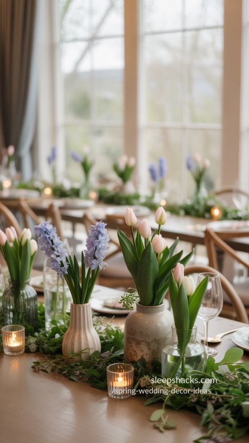 Garden-Inspired Centerpieces for a Fresh Spring Wedding Table