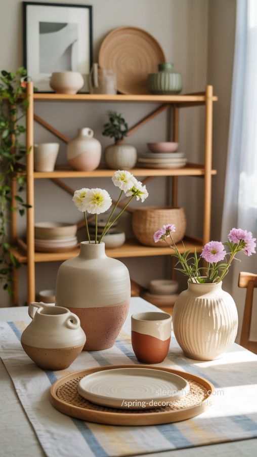 Handcrafted Ceramics and Pottery for Spring Interiors