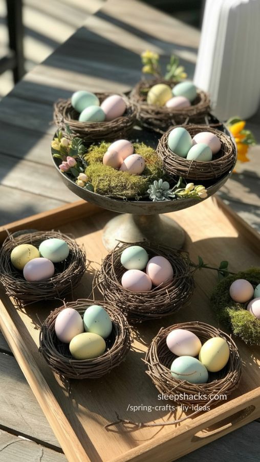 Handmade Bird’s Nest Decoration Spring DIY Home Decor