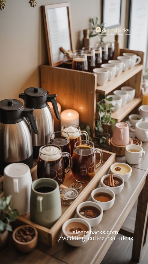 Hot Chocolate and Cider Wedding Bar Ideas