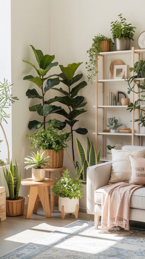 Indoor Greenery and Houseplants for Spring Interiors